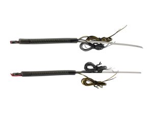 LED motorcycle turn signal wiring harnesses for Revelry Motorcycles.