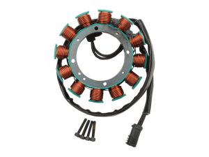 High-performance motorcycle stator coil assembly for Revelry Motorcycles, electric bike parts, and custom builds.