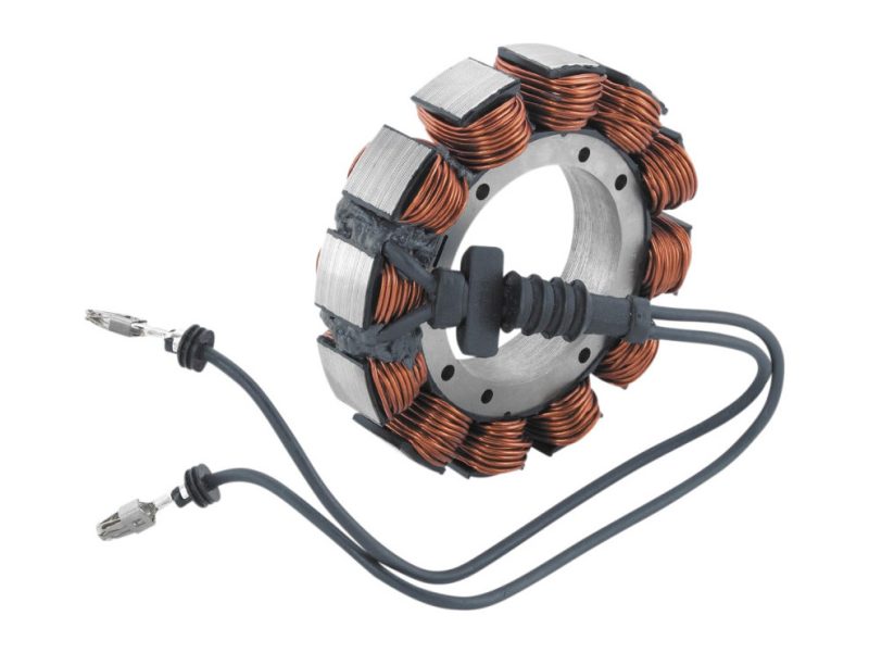 Stator. Fits Touring 1999-2001. Copper wire motor stator with electrical cables for motorcycle electric engine components.