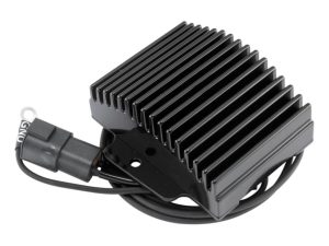Aluminium motorcycle regulator rectifier for Revelry Motorcycles.