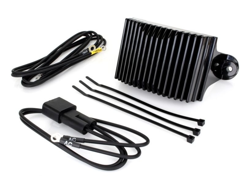 Regulator. Fits Touring 1997-2001. High-performance motorcycle LED headlight heat sink cooling fan and wiring kit accessories.