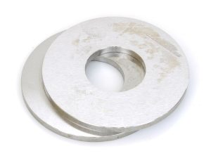 Aluminium motorcycle spacer for custom bikes and repairs.