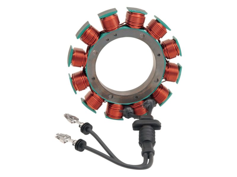 Advanced motorcycle stator coil for Revelry Motorcycles, high-performance electrical component.