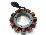 Copper coil stator for motorcycle electric start motor, essential part of Revelry Motorcycles' electric bike components.