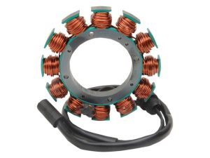 High-performance motorcycle stator coil for Revelry Motorcycles in Australia. Essential part for electric start systems.