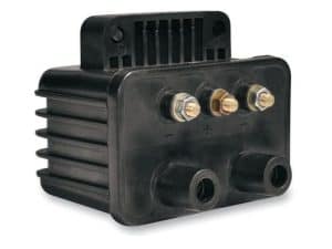 Ignition Coil - Black. Fits Big Twin 1970-1999 & Sportster 1971-2003 Models with Upgraded Single Fire Ignition.