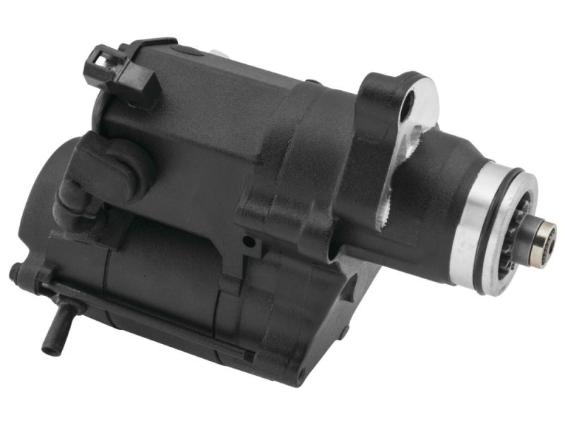 1.6kw Starter Motor - Black. Fits Softail 2007-2017 High-performance motorcycle starter motor for Revelry Motorcycles Australia.