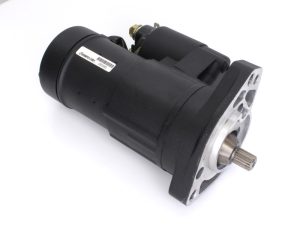 High-performance motorcycle starter motor for Revelry Cycles bikes.