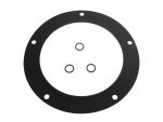 O-ring gasket for motorcycle engine parts, black rubber, high durability.