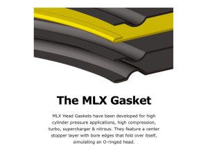 0.040in. Thick MLX Cylinder Head Gaskets. Fits Touring 2017-2024 & Softail 2018-2024 with S&S 129/132ci (4.320in.) Engine or SE131 (4.310in.) Engine.