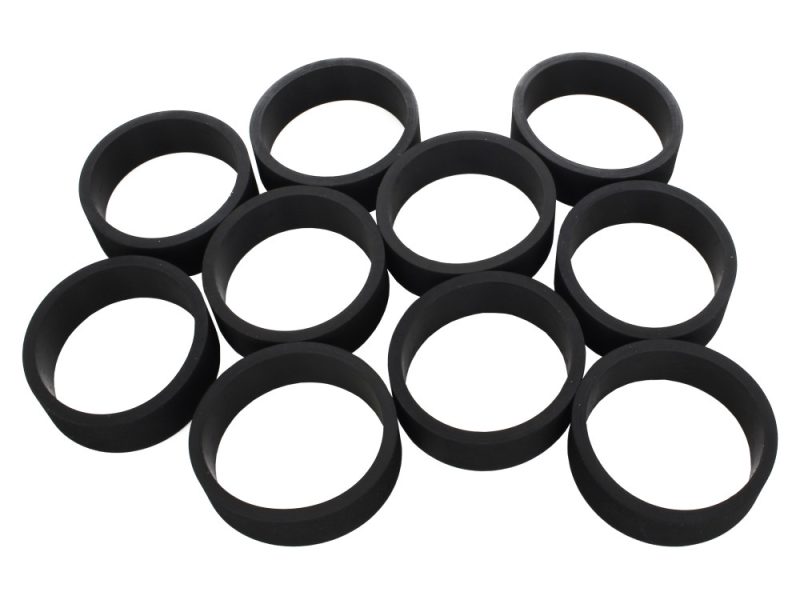 Rubber handlebar bushings for motocycle protection and performance.