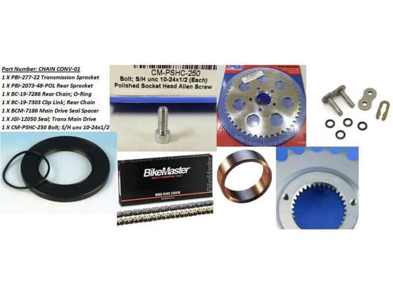 High-quality motorcycle sprocket and chain repair parts for Revelry Motorcycles in Australia.