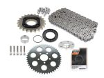 High-performance motorcycle chain and sprocket kit for Revelry Motorcycles repairs and upgrades.