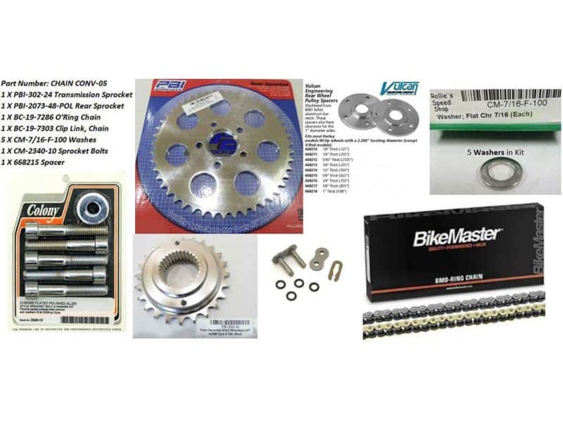 High-performance motorcycle sprockets, chains, and sprocket bolts for revelry motorcycles in Australia.