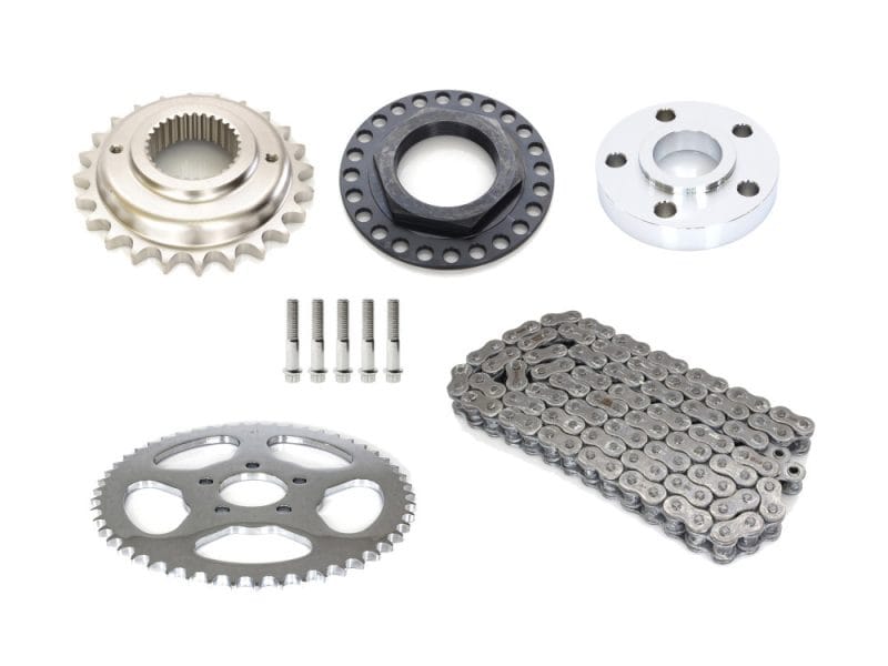 High-quality motorcycle sprocket and chain kit for Revelry Motorcycles, durable and reliable for Australian motorcycle enthusiasts.
