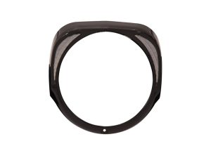 Fang LED Headlight Bezel with White Running Lights - Black. Fits Touring 2014-2023