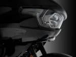 Refined black motorcycle helmet with advanced LED headlight, perfect for motorcycling enthusiasts in Australia.