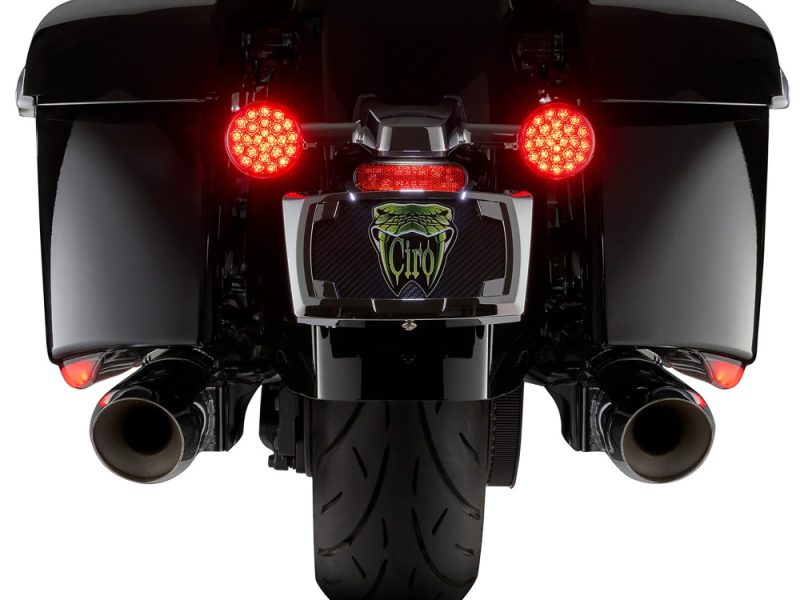 High-performance motorcycle with custom headlights and exhaust, perfect for motorcycle enthusiasts.