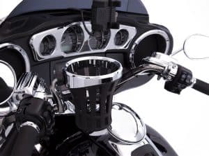 Motorcycle dashboard with chrome accents and digital speedometer, Revelry Motorcycles quality, Australian local focus.