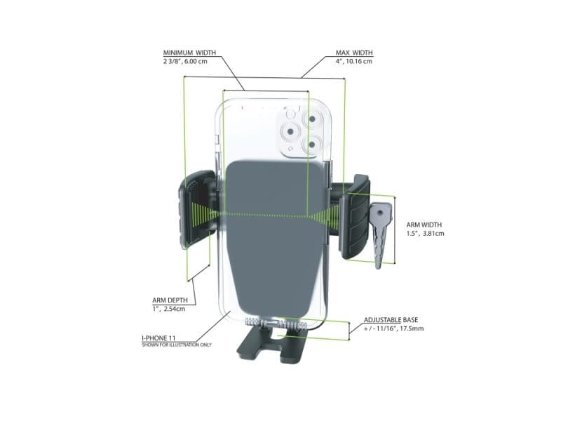 High-quality bicycle phone mount designed for Revelry Motorcycles, adjustable and secure for smartphones.