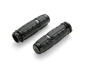 Chicane Handgrips - Black. Fits H-D with Throttle Cable