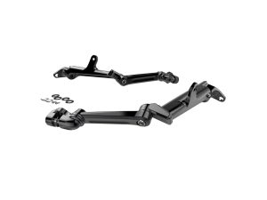 Extended Length Frame Mounted, Adjustable Cruise Arm Highway Peg - Black. Fits Touring 2009up
