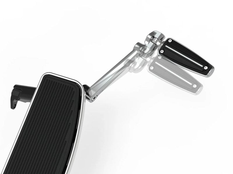 High-quality motorcycle foot peg with adjustable positioning for custom riding experience.