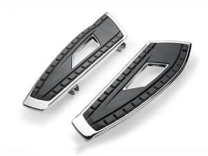 Front Chicane Floorboards - Chrome. Fits Touring 1980up, FL Softail 1986-2017 & Dyna Switchback 2012-2016