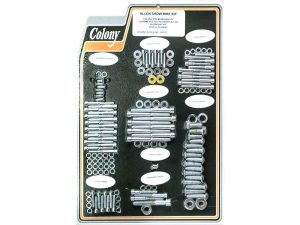Allen Show Bike Kit with chrome-plated bolts and washers for motorcycle customization.