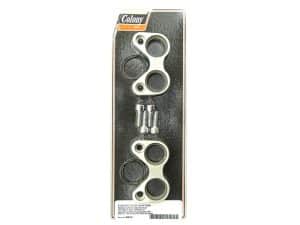 Aluminium motorcycle handlebar riser adapters for Revelry Motorcycles.