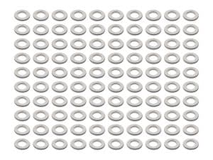 Small metal washers for motorcycle maintenance and upgrades.