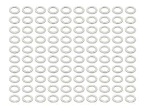 Pure metal washers for motorcycle maintenance and repair.