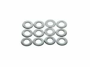 Clean metal washers for motorcycle repairs and modifications.