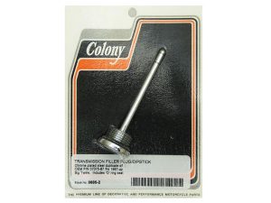 Chrome transmission filler plug for motorcycles, vintage part from Colony brand.