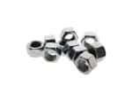 Hex nuts for motorcycle maintenance and upgrades at Revelry Motorcycles.