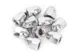 Chrome wheel nuts for motorcycles and cars, high-quality and durable.