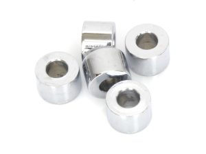 Aluminium motorcycle spacers for Revelry Motorcycles, durable and lightweight.