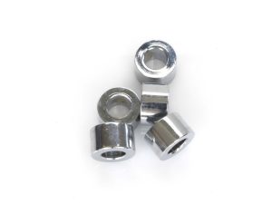 Chrome metal motorcycle spacers for Revelry Motorcycles Australia, durable bike accessories.