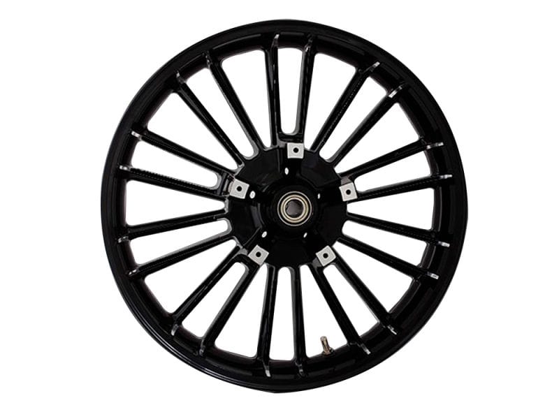 Aluminium motorcycle wheel rim for Revelry motorcycles, high-quality alloy, durable performance.
