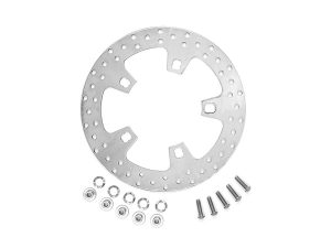 Aluminium brake disc for Revelry Motorcycles, high-performance bike parts Australia.