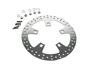 High-performance motorcycle disc brake rotor for Revelry Motorcycles Australia.