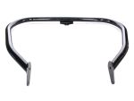 Aluminium motorcycle handlebar with black finish, suitable for custom cruiser bikes.
