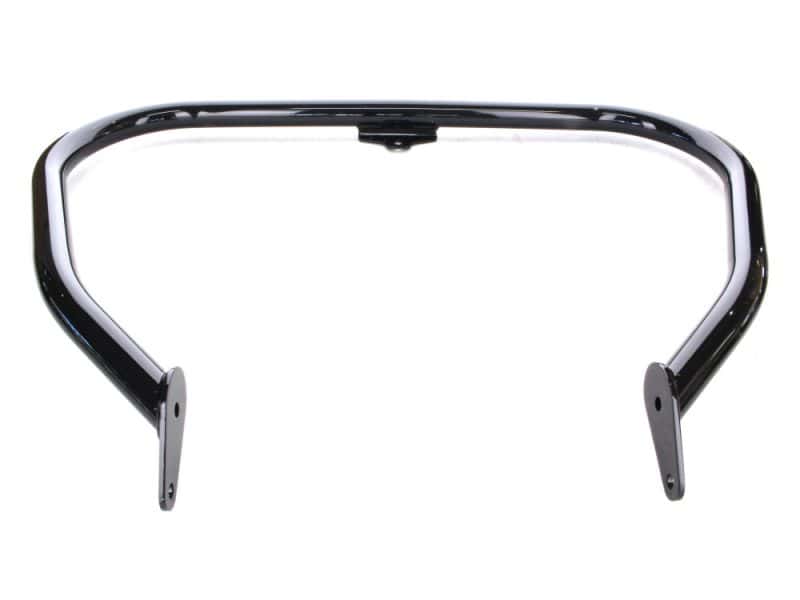 Aluminium motorcycle handlebar with black finish, suitable for custom cruiser bikes.