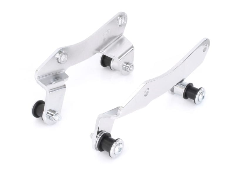 High-performance motorcycle fork sliders for Revelry Motorcycles, durable aluminium with sealed bearings.