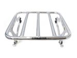 Aluminium motorcycle luggage rack for Revelry Motorcycles, durable and lightweight.