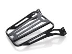Lightweight motorcycle luggage rack for Revelry Motorcycles, durable black finish, stylish and functional.