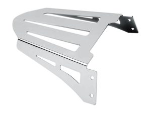 Aluminium motorcycle luggage rack for Revelry Motorcycles, durable and stylish.
