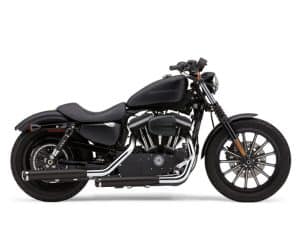 Stylish black Harley-Davidson motorcycle for sale at Revelry Cycles in Australia.