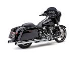 Black Harley-Davidson touring motorcycle with saddlebags and sleek design.