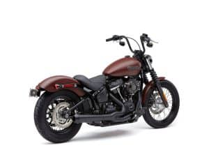 Vivid brown Harley-Davidson motorcycle with black accents and chrome details, ideal for Australian riders.